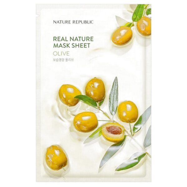 Nature Republic Real Nature Mask Sheet Olive (Emulsion Type) 23ml