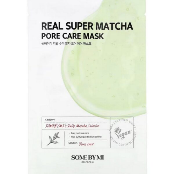 Some By Mi Real Super Matcha Pore Care Beauty Mask 1 Sheet